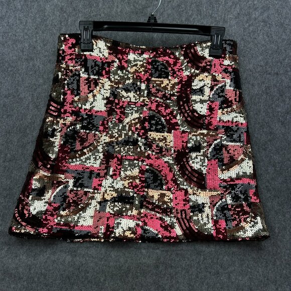 Trina Turk Rico Galerie Arte Sequin Mini Skirt Women's Size 6 Multicolor NWT - Picture 1 of 10